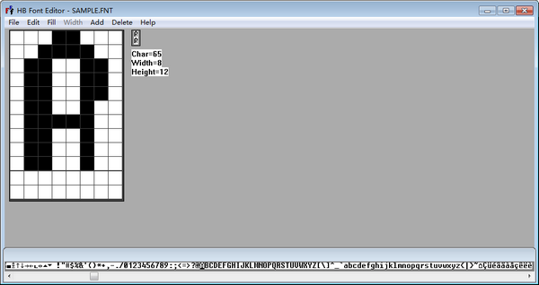 HB font Editor