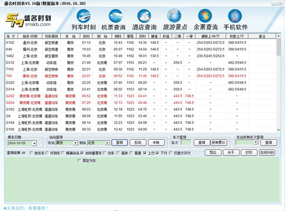 盛名时刻表