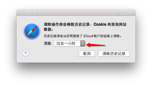 Safari清理历史记录