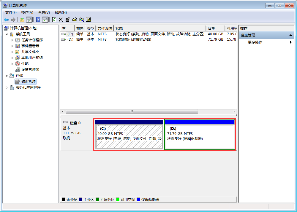 Win7硬盘分区怎么删除？