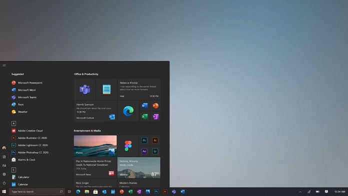 微软Windows 10开始菜单新UI更新预