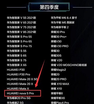 HUAWEI nova5 Pro可以升级鸿蒙系统吗？