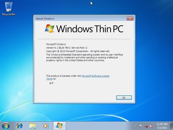 停止Windows Thin PC技术支持