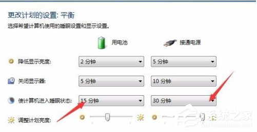 Win7电脑的自动休眠要怎么设置？