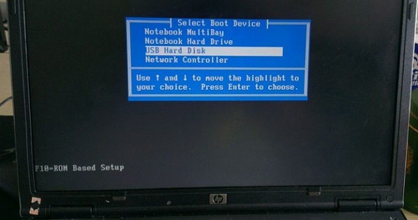 惠普笔记本一键U盘启动快捷键