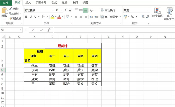 使用斜线一分为二