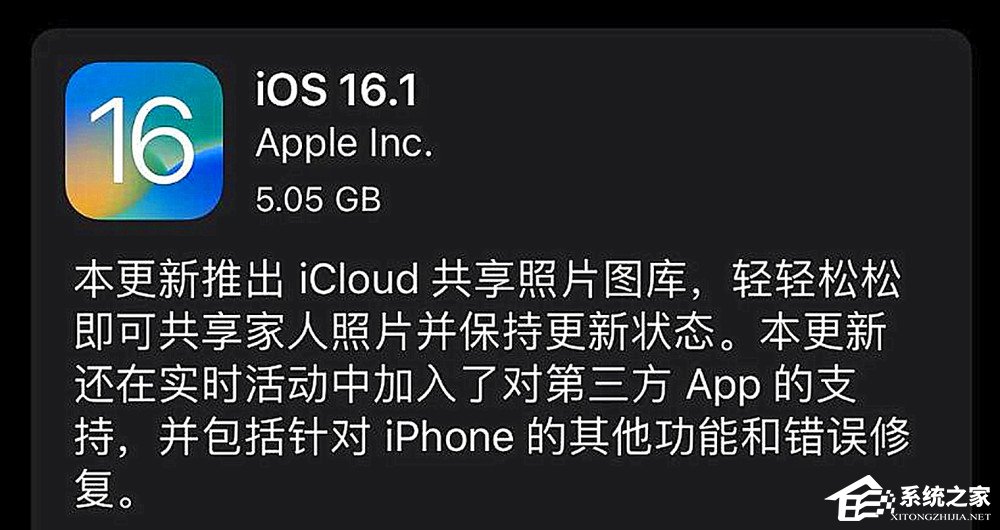 苹果iOS 16.1 RC(20B79)发布