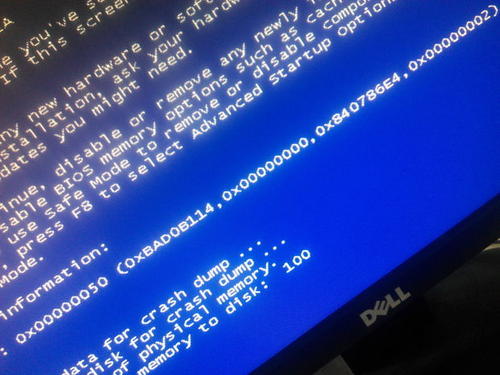 电脑蓝屏代码0x00000050解决办法