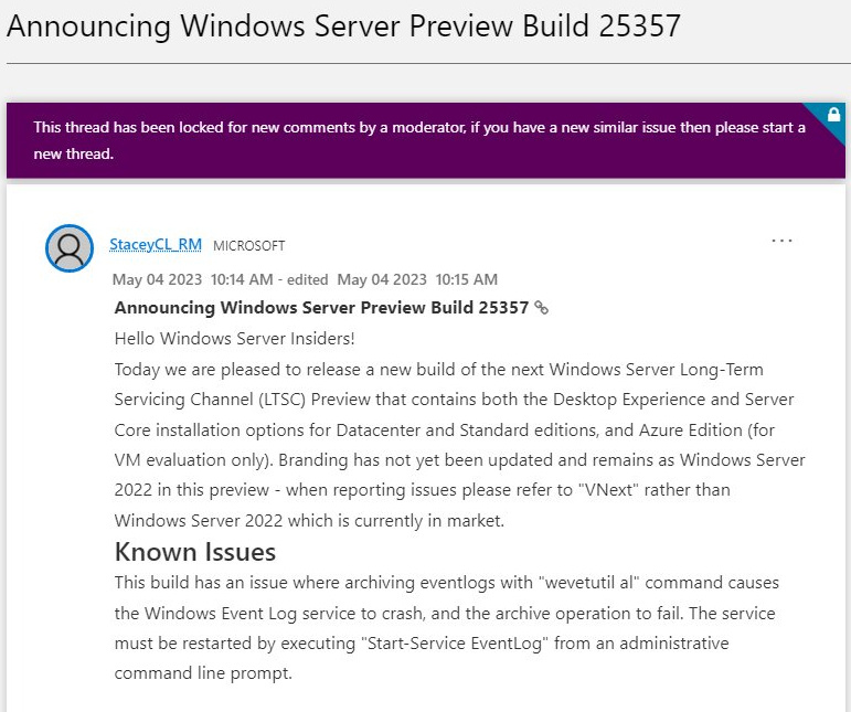 微软发布 Windows Server vNext Build 