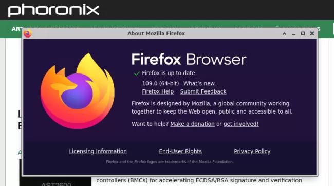 Firefox 火狐浏览器 109 正式版发布，